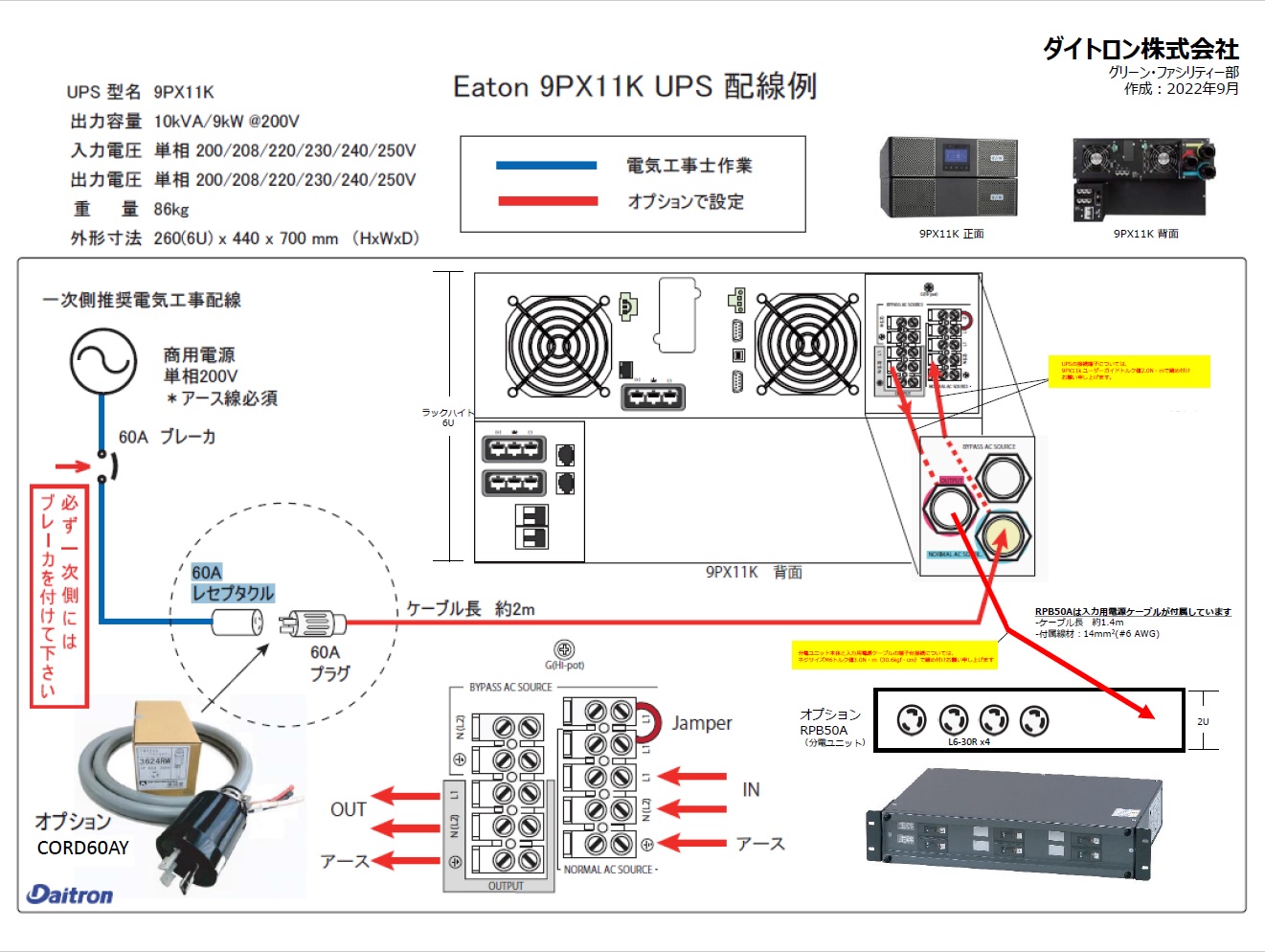 Eaton Eaton 9PXEBM48RT 拡張バッテリー、オンサイトサービス5年付き